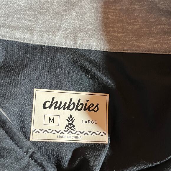 Chubbies Momentum Quarter Zip Pullover Mens Medium‎ Black Long Sleeve Athleisure - Picture 5 of 9